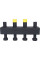 SDG-0016-002502 STOUT Стальной распределительный коллектор 2 отопительных контура. В теплоизоляции DN 20