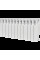 Алюминиевый радиатор ROMMER Profi 350 (AL350-80-80-080) 12 секций (RAL9016)