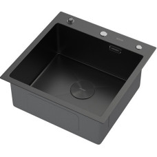 Кухонная мойка ARFEKA Eco AR 500*500 POP-UP BLACK PVD NANO