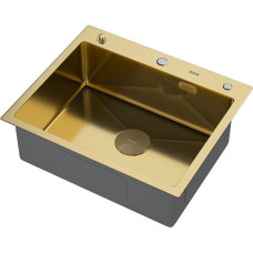 Кухонная мойка ARFEKA Eco AR 600*500 POP-UP GOLD PVD NANO