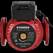 Насос циркуляционный фланцевый ROMMER RPF трехскоростной 40-120F 220V, RPF-0001-40120220