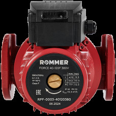 Насос циркуляционный фланцевый трехскоростной ROMMER 40-120F 380V, RPF-0003-40120380