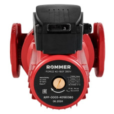 Насос циркуляционный фланцевый трехскоростной ROMMER RPF 40-180F 380V, RPF-0003-40180380