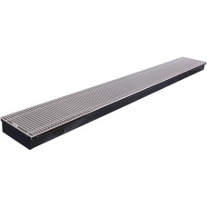 SCQ-1100-0724200 STOUT Конвектор внутрипольный SCQ 75.240.2000 (Решётка роликовая,алюминий)