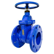 Задвижка чугунная ЛМЗ 30ч39р SL14 с обрезиненным чугунным клином (ВЧ50) Ду80 Ру16 (Россия)