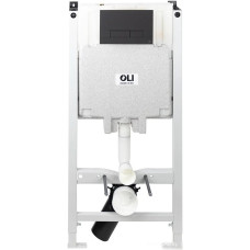 Инсталляция для унитаза OLI OLI80 888782 с клавишей смыва Narrow (черный soft-touch)