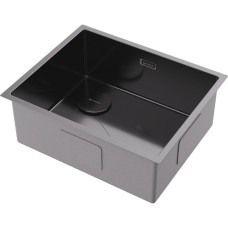 Кухонная мойка Omoikiri Taki 54-U/IF-L Side SF GM 4997581 (вороненая сталь)