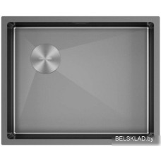 Кухонная мойка Paulmark Next-Skew 54-L UNI PM885444-L-GM (вороненая сталь)
