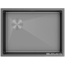 Кухонная мойка Paulmark Next-Skew 58-L UNI PM885844-L-GM (вороненая сталь)