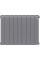 Биметаллический радиатор Royal Thermo Infinity 500 Silver Satin (9 секций)