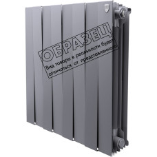 Биметаллический радиатор Royal Thermo Piano Forte 500 Серебристый (14 секций)