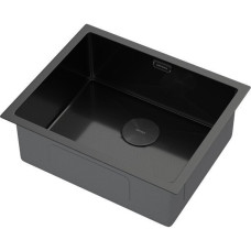 Кухонная мойка ARFEKA ECO AR 550*450 POP-UP BLACK PVD NANO DECOR MILLET GRAINS