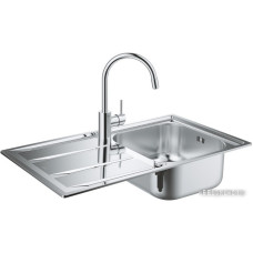 Кухонная мойка Grohe K400 + Grohe Concetto 31570SD0