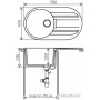 Кухонная мойка Tolero Loft TL-780 (серый металлик)