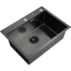 Кухонная мойка ARFEKA AF 600*450 Black PVD Nano
