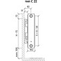 Стальной панельный радиатор Royal Thermo Compact C22-300-1000 (Bianco Traffico)