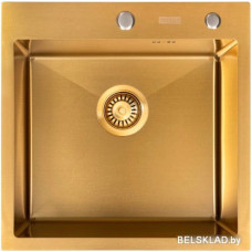 Кухонная мойка ARFEKA Eco AR PVD Nano 50x50 (золото)