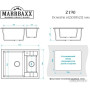 Кухонная мойка MARRBAXX Жаклин Z190 (черный Q4)