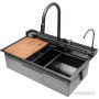 Кухонная мойка ARFEKA Sensor ECO AR 750*450 Black PVD Nano Decor