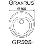 Кухонная мойка Granrus GR-505 (антрацит)