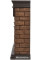 Портал Firelight Bricks Wood 25 (камень темный/шпон венге)