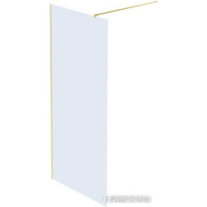 Душевая стенка Benetto BEN-602_GD_C 100x200 (прозрачное стекло/золотистый)