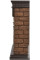 Портал Firelight Bricks Wood 30 (камень темный, шпон венге)