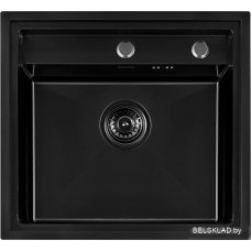 Кухонная мойка ARFEKA Eco AR 520*490 Black PVD Nano