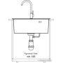 Кухонная мойка GranFest Metal нержавеющая сталь AISI 304 GF-5045 (с сифоном)