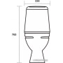 Унитаз Sanita Идеал WC.CC/Ideal/2-DM/WHT.G/S1