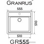 Кухонная мойка Granrus GR-555 (черный)