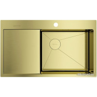 Кухонная мойка Omoikiri Akisame 86 Side LG-L 4997046 (светлое золото)