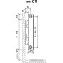 Стальной панельный радиатор Royal Thermo Compact C11-500-500 (Bianco Traffico)