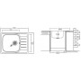 Кухонная мойка Ukinox Гранд GRP650.500-GT8K 1R (с сифоном)