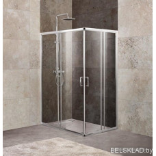 Душевой уголок BelBagno UNIQUE-AH-2-100/115-75/90-P-Cr (рифленое стекло)