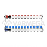 Запорная арматура Varmega Коллекторная группа для отопления ВР 1", на 12 контуров 3/4" EK VM15512