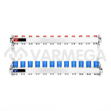 Запорная арматура Varmega Коллекторная группа для отопления ВР 1", на 12 контуров 3/4" EK VM15512
