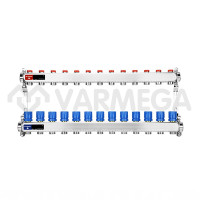 Запорная арматура Varmega Коллекторная группа для отопления ВР 1", на 13 контуров 3/4" EK VM15513