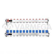 Запорная арматура Varmega Коллекторная группа для отопления ВР 1", на 13 контуров 3/4" EK VM15513