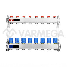 Запорная арматура Varmega Коллекторная группа для отопления ВР 1", на 8 контуров 3/4" EK VM15508