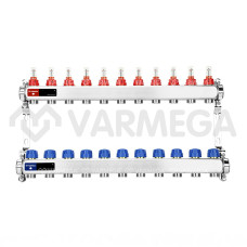 Запорная арматура Varmega Коллектор для теплого пола с расходомерами VM15111 ВР 1"