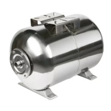 Горизонтальный мембранный бак MAXPUMP 100л INOX  из нержавеющей стали 