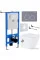 Унитаз подвесной Roxen Antares Bidet в комплекте с инсталляцией StounFix Slim 6 в 1 966135 (кнопка: серый бетон)