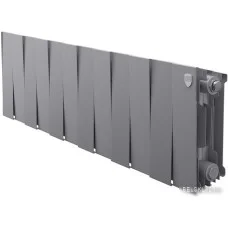 Биметаллический радиатор Royal Thermo PianoForte 200 Silver Satin (12 секций) боковое подключение