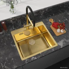 Кухонная мойка ZorG ZRN 5055 Premium PVD Gold