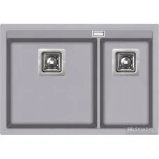 Кухонная мойка Aquasanita Delicia SQD150AW (alumetallic 202)