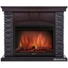Портал Firelight Porto 30 (камень черный/шпон венге)