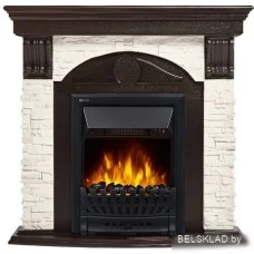 Портал Firelight Torre Classic (камень белый/шпон венге)