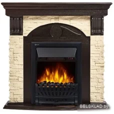 Портал Firelight Torre Classic (камень слоновая кость/шпон венге)