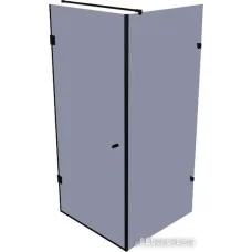 Душевой уголок Benetto BEN-104_BL_T 80x80x220 (тонированное стекло/черный)